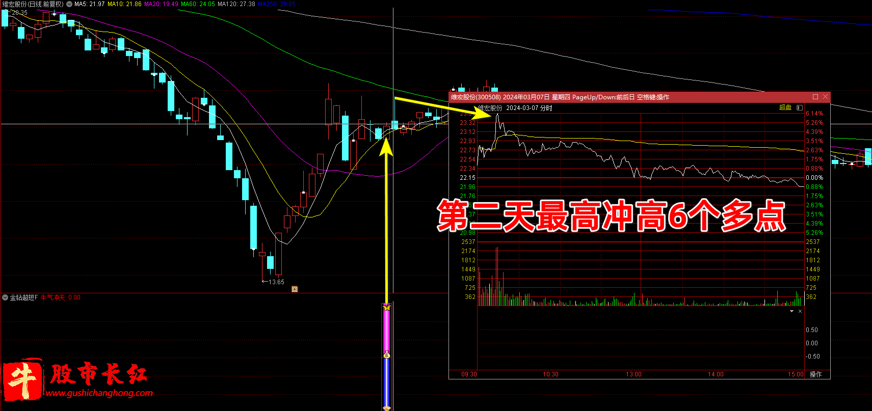 金钻超短指标