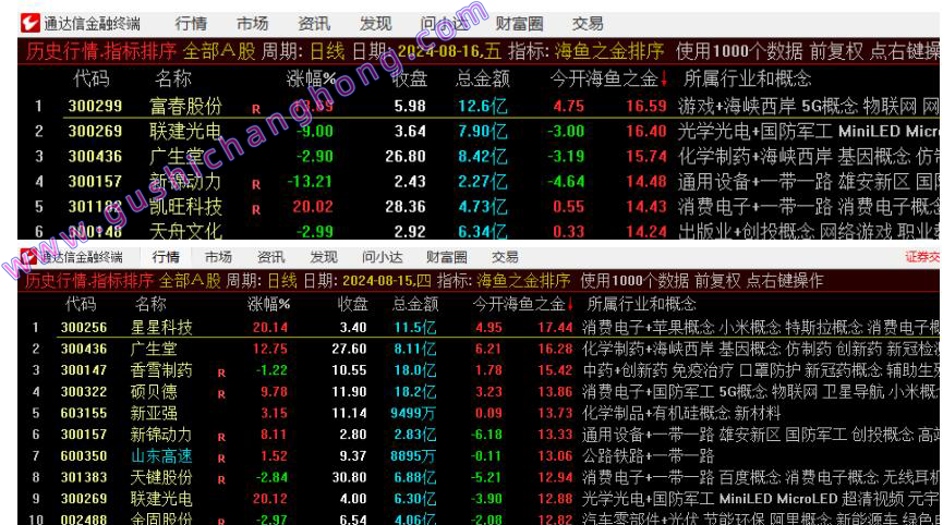 海鱼之金指标