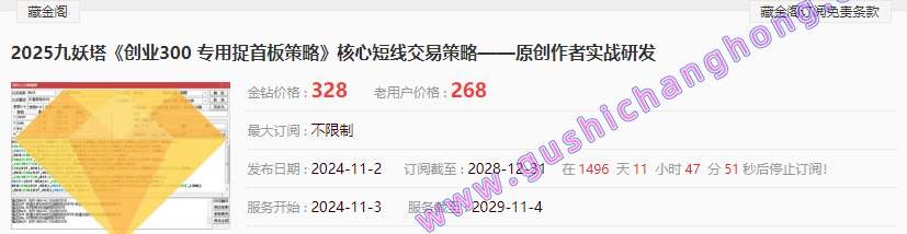 2025九妖塔指标
