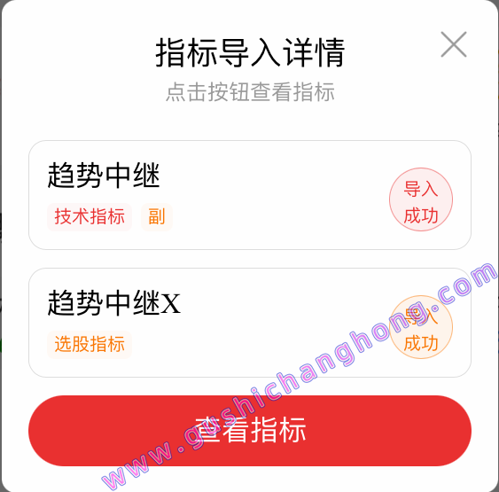 趋势中继指标
