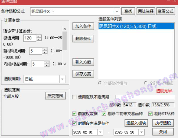 阴尽阳生指标