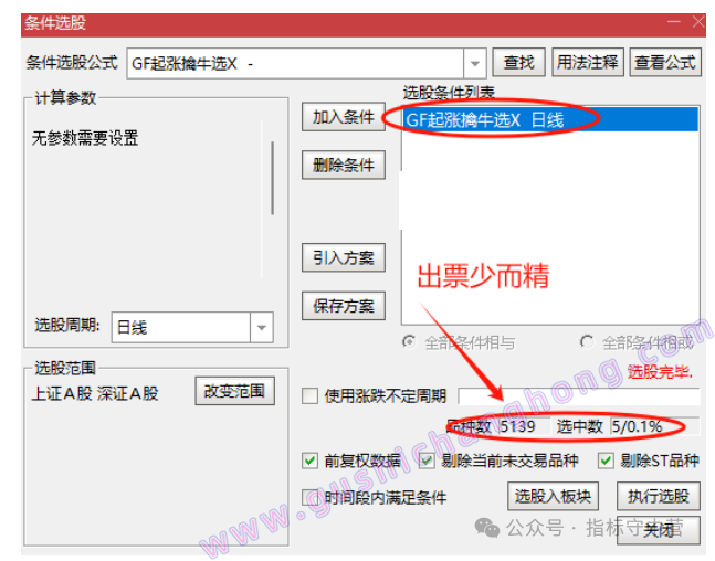 牛妖伏击指标