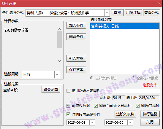 复利共振指标