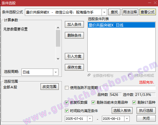 量价共振突破指标