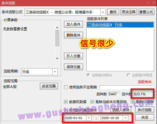 三浪启动指标