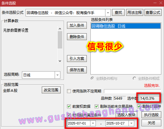 涨停回调指标 涨停回调指标