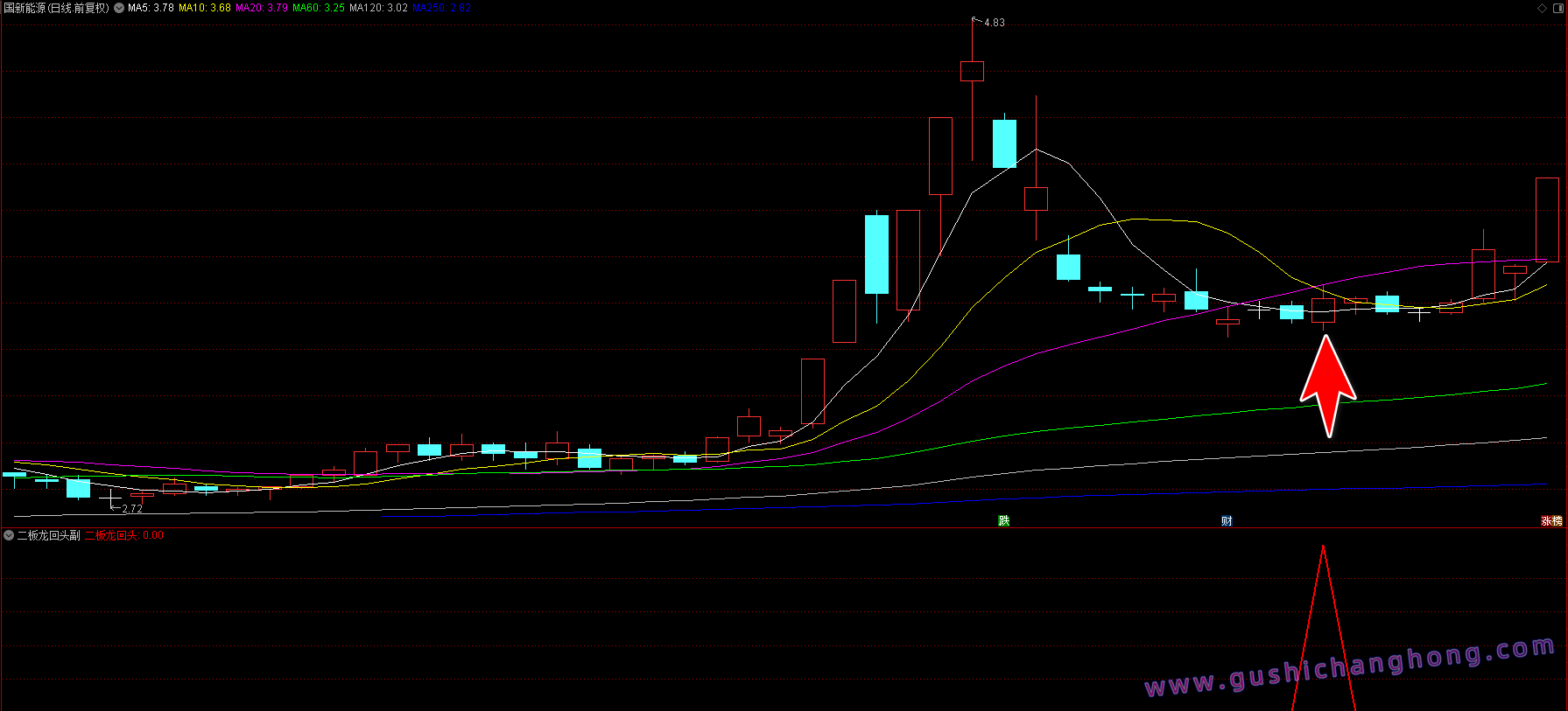二板龙回头指标