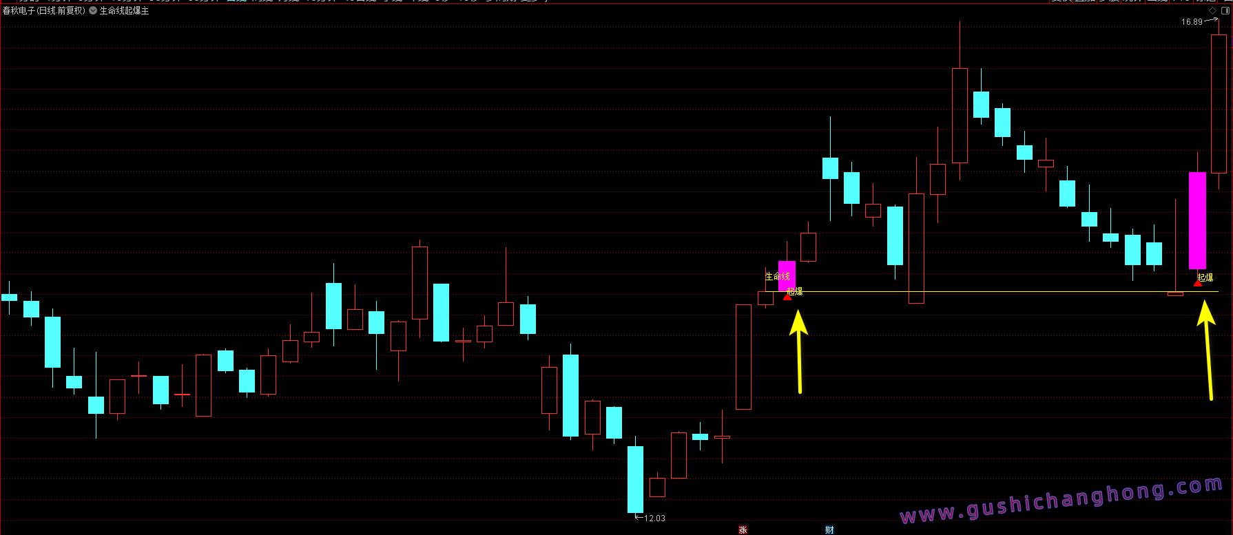 生命线起爆指标