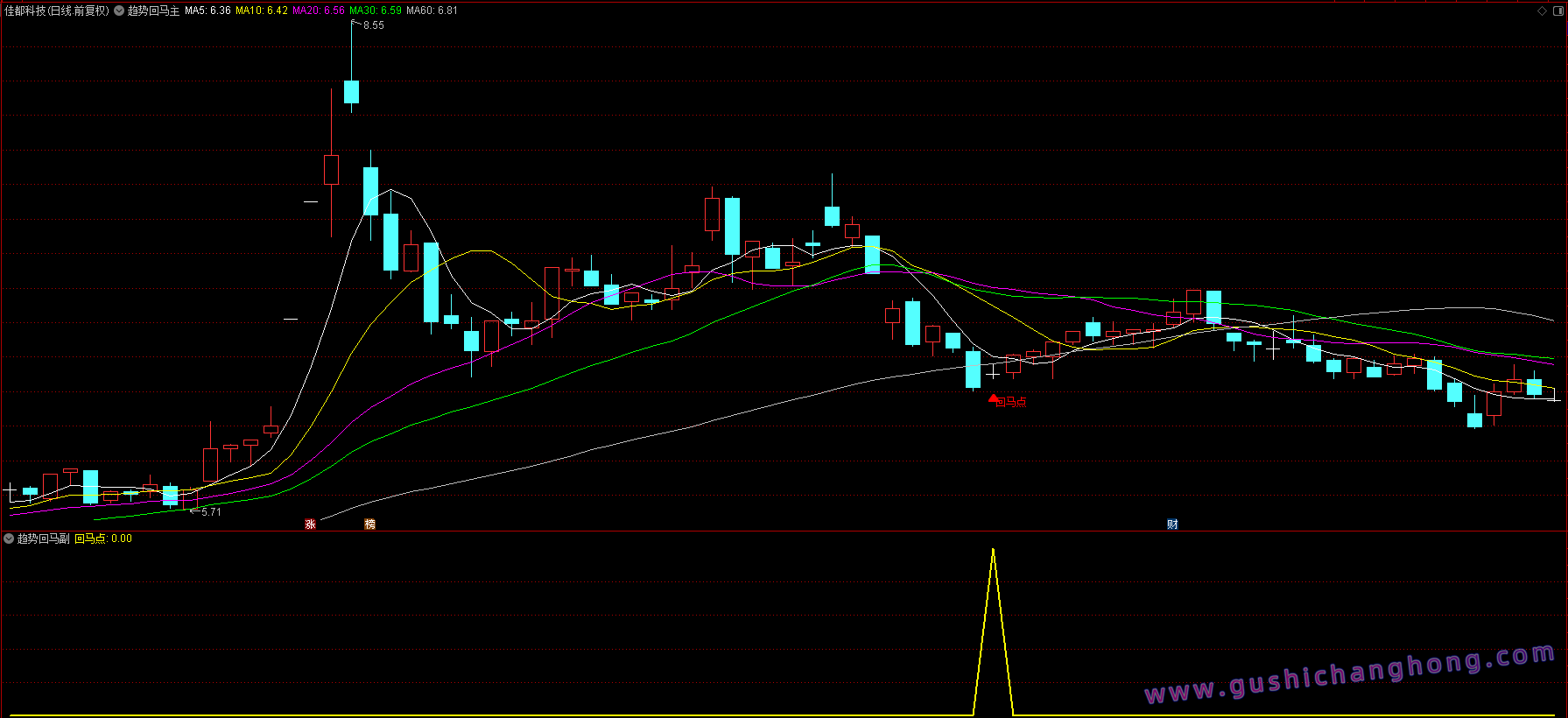 趋势回马指标 趋势回马指标