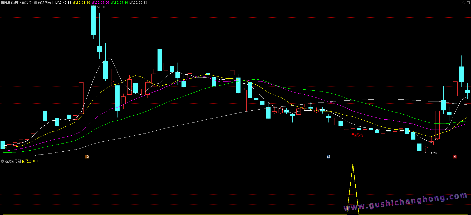 趋势回马指标 趋势回马指标