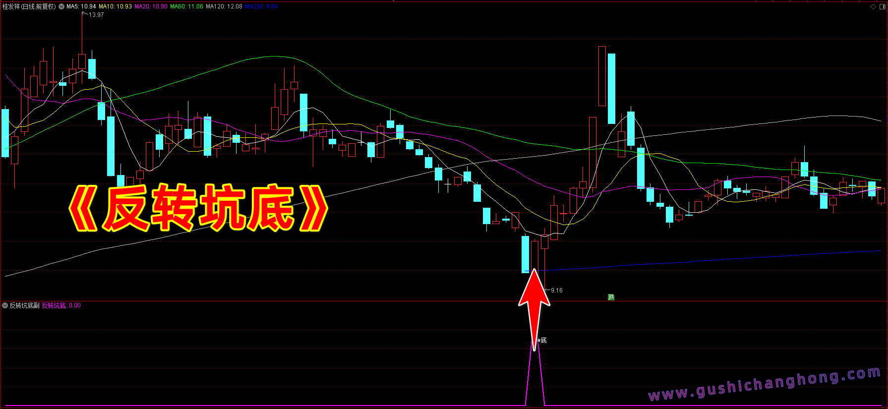 反转坑底指标 反转坑底指标
