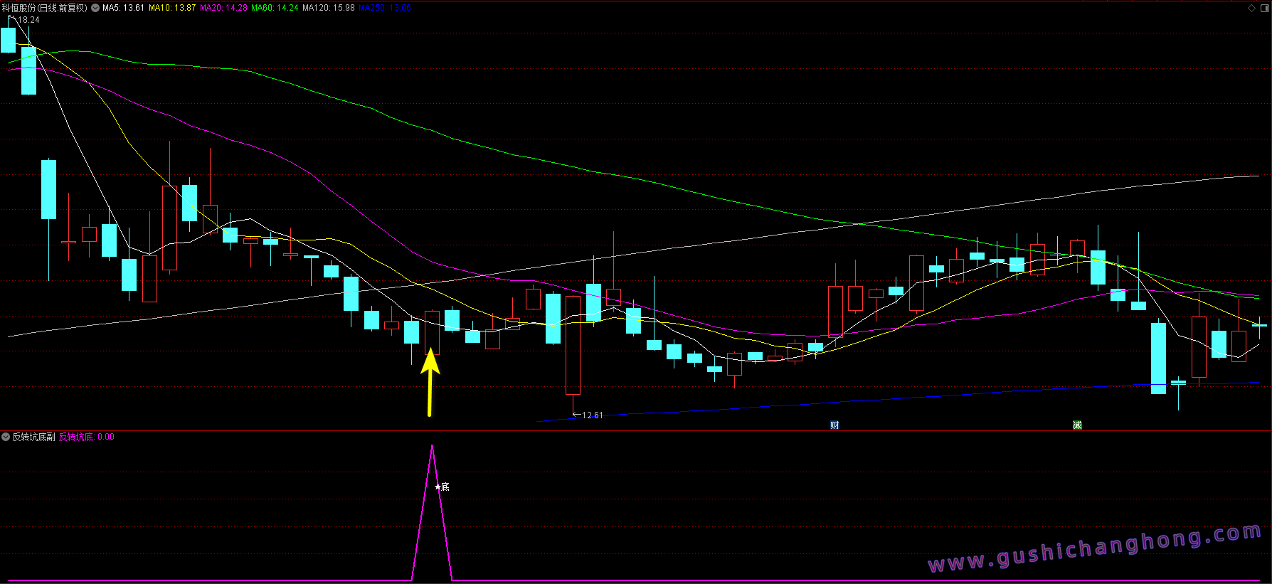 反转坑底指标 反转坑底指标