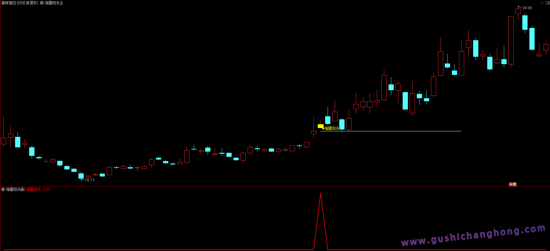 缩量阳洗指标 缩量阳洗指标