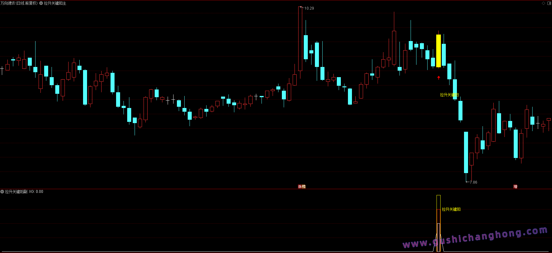 拉升关键阳指标