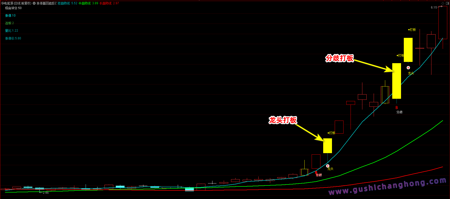 涨停基因追踪指标