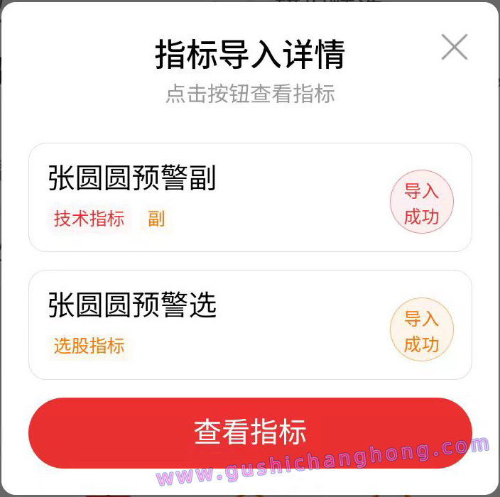 圆圆盘中预警指标