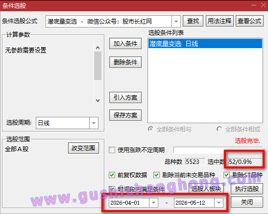 潜底量变指标