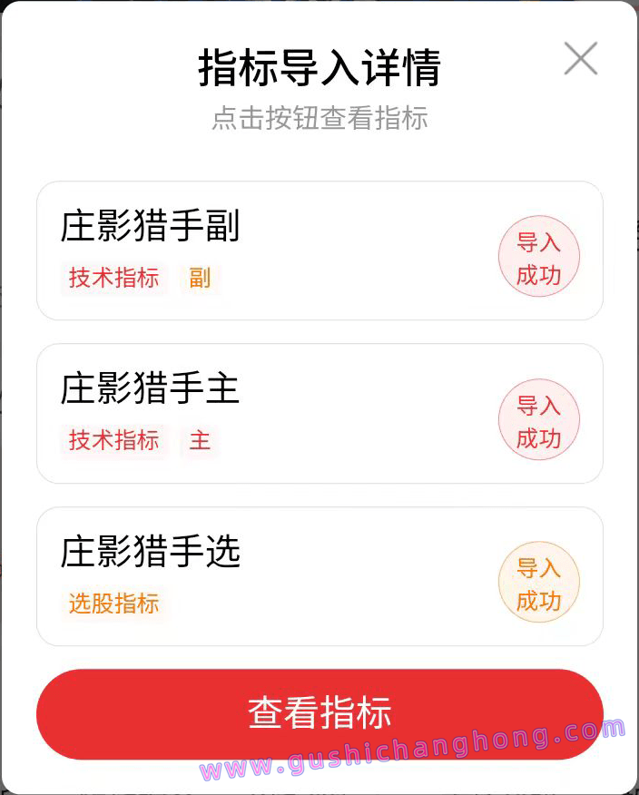 庄影猎手指标