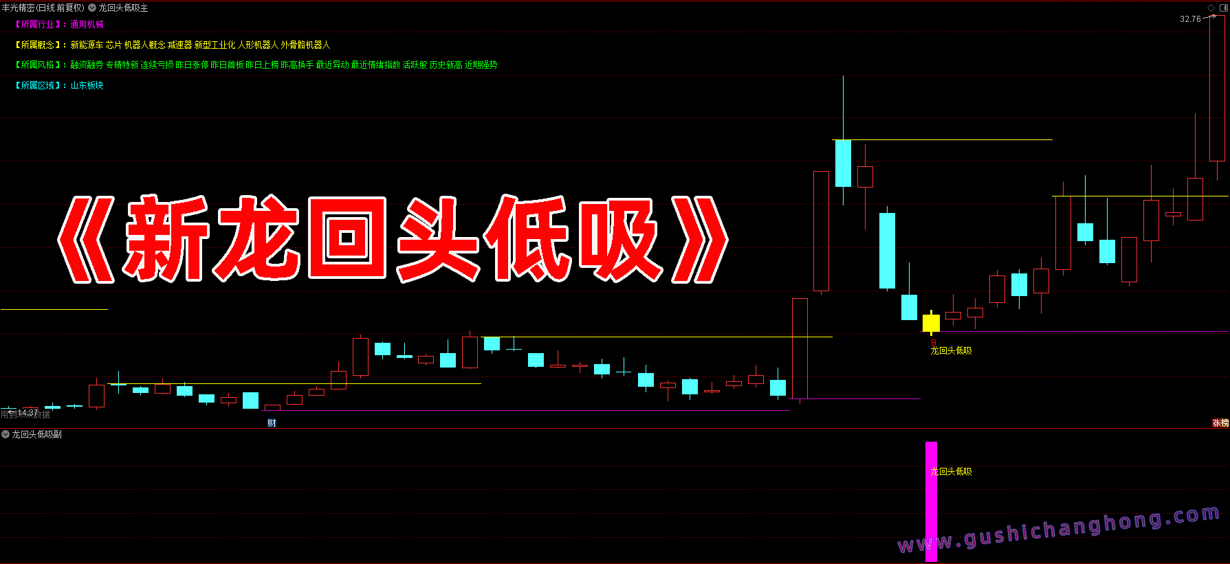 新版龙回头低吸指标 新版龙回头低吸指标
