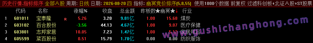 幽冥竞价指标