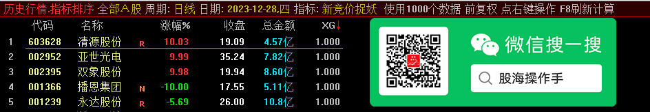 新竞价抓妖排序