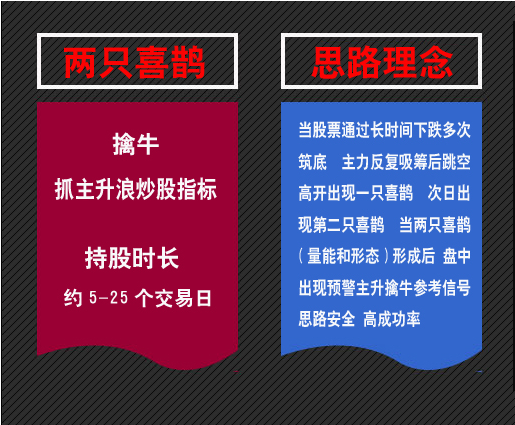 两只喜鹊指标