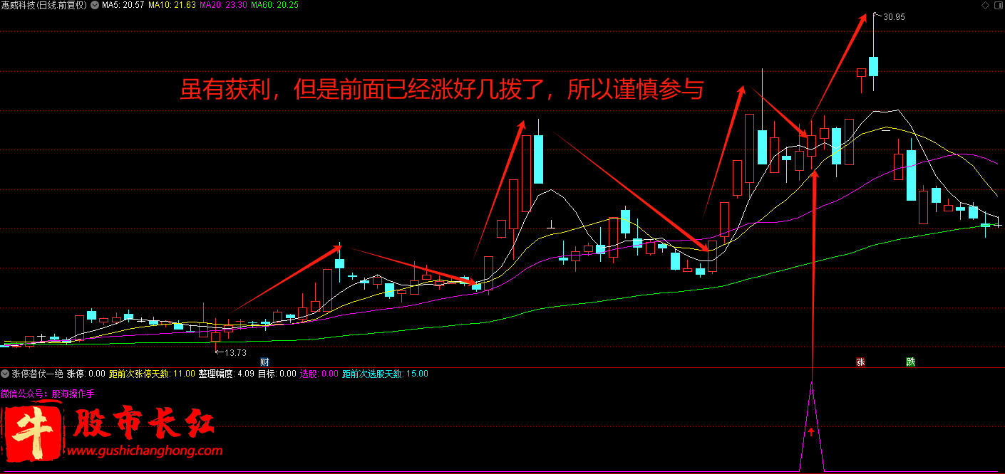 涨停潜伏一绝指标
