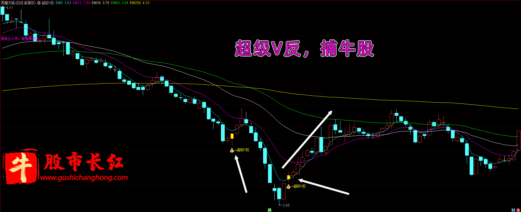 超级V反主图指标